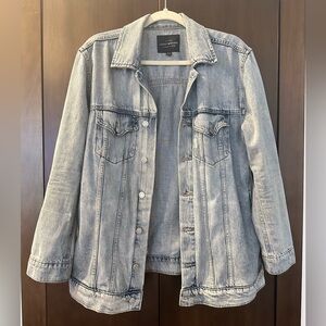 Lucky Brand relaxed distressed denim jacket